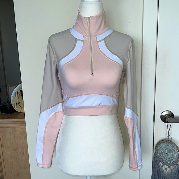 Vimmia x CB Half Zip Pullover Top in Conch - Picture 6 of 16